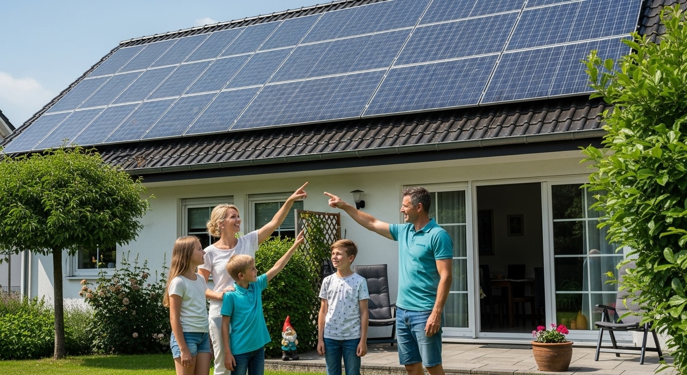 Photovoltaik Vorteile Familie Photovoltaik Vorteile Familie