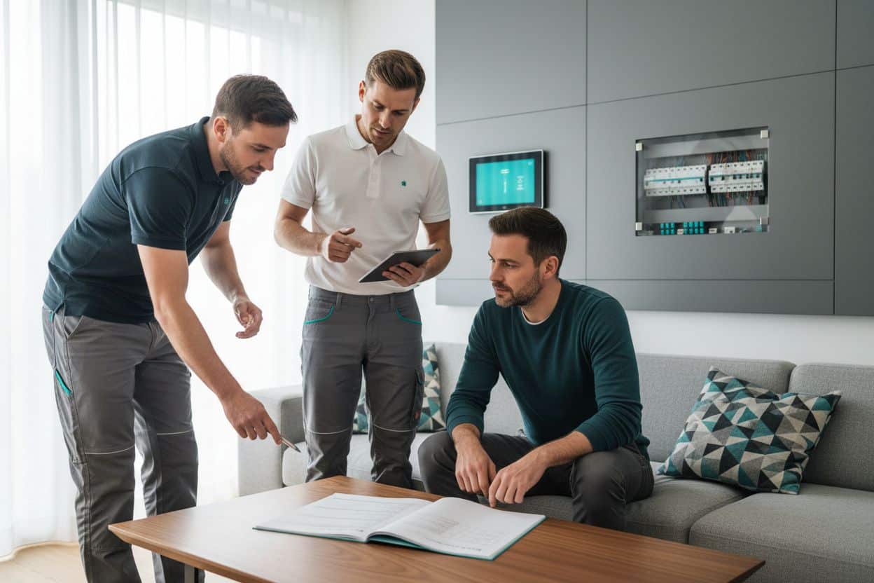 Elektroinstallation Planung, Elektriker Beratung, Wohnraum