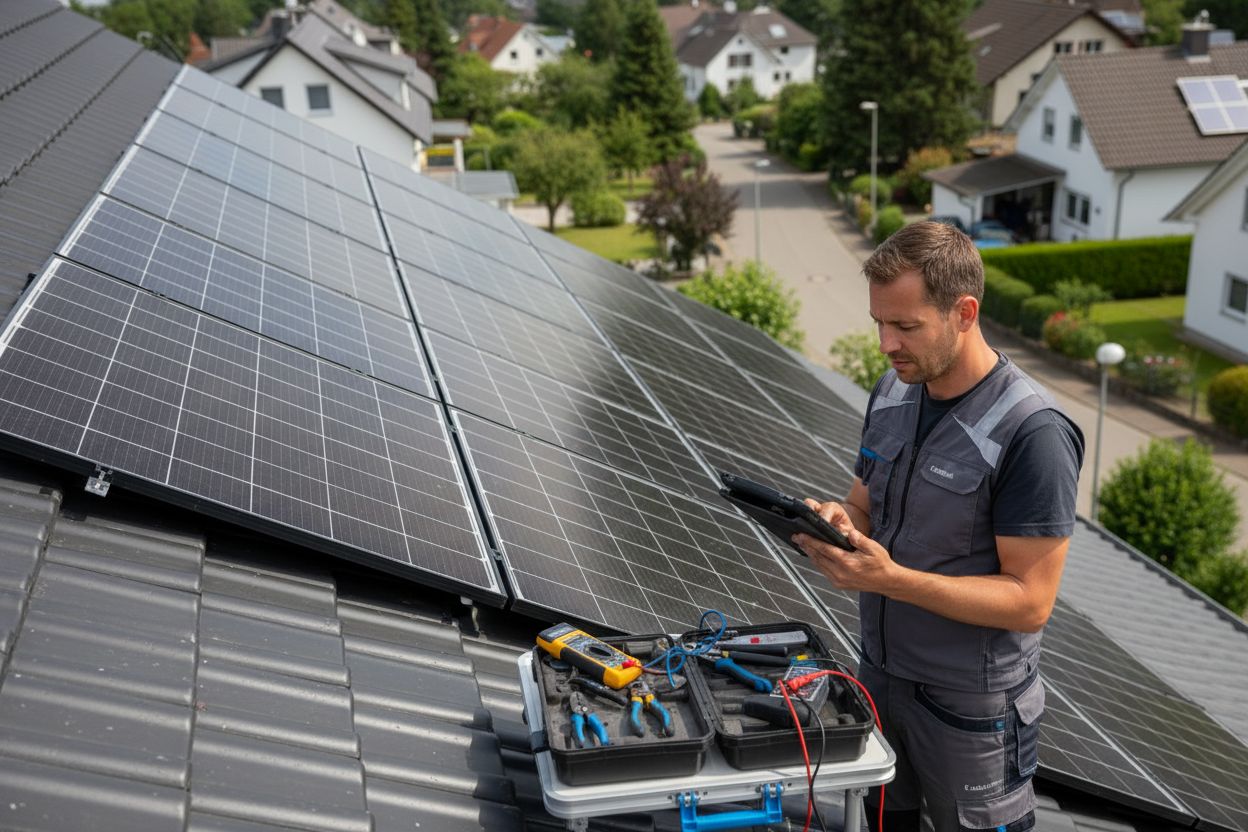 Photovoltaikanlage Haus Installation