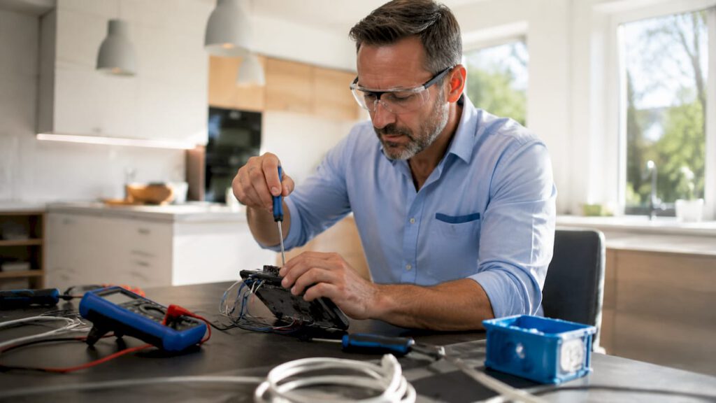 Ihr Elektrofachbetrieb übernimmt die fachgerechte Installation Ihres Smart Home-Systems.