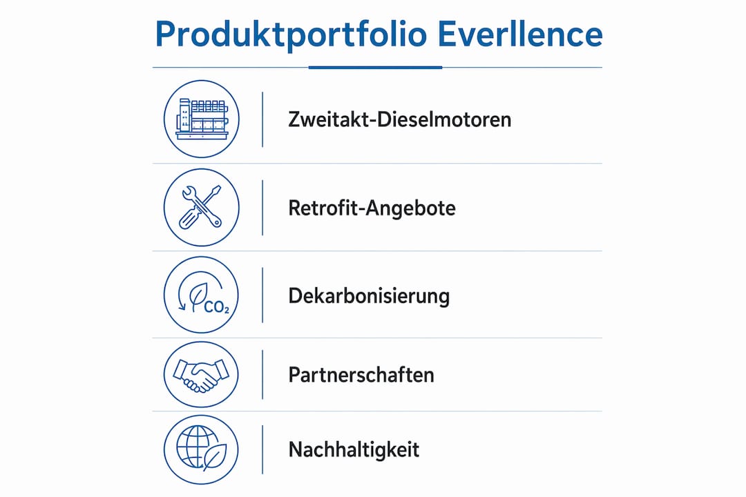 MAN Diesel & Turbo SE Augsburg: Geschichte, Produkte und Wandel 3 Übersichtsgrafik: Das Produktangebot von Everllence auf einen Blick