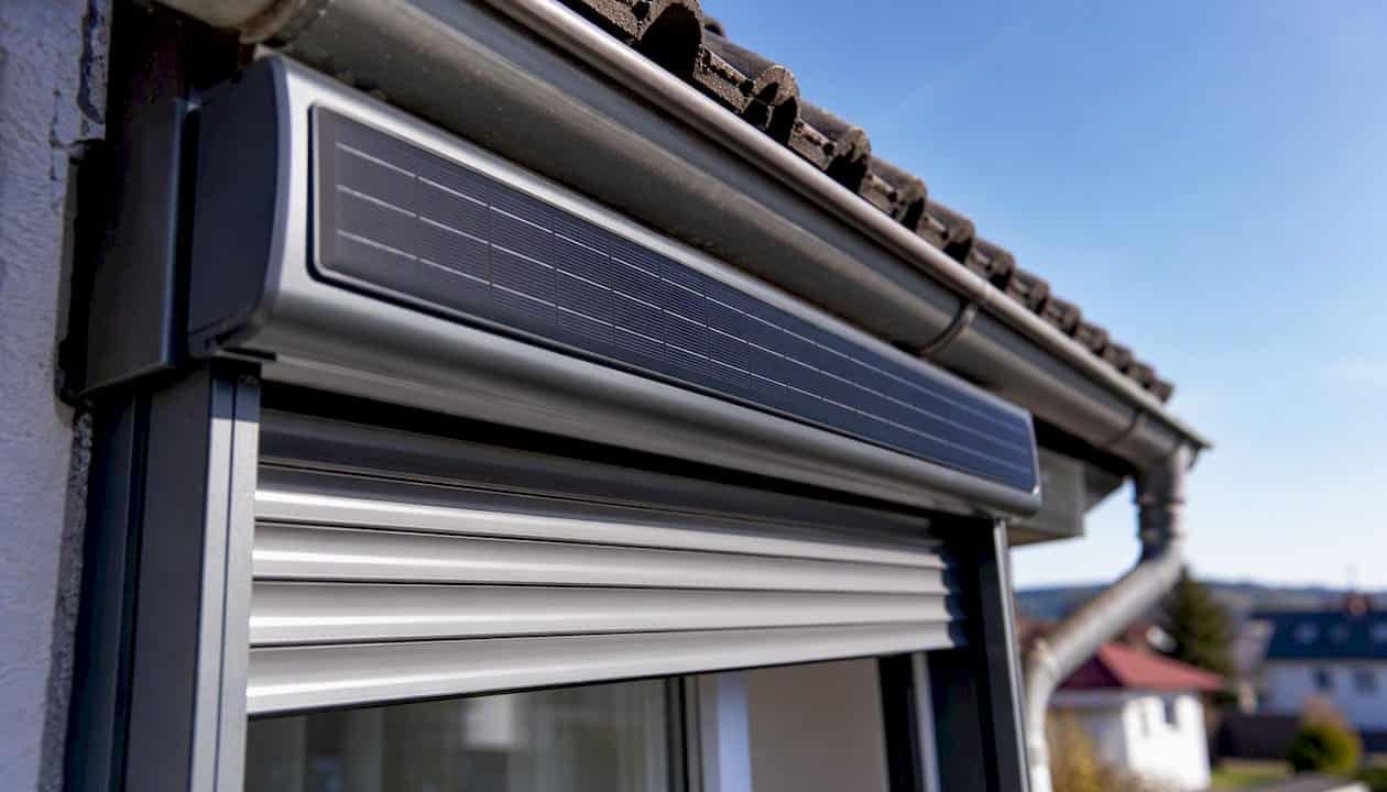 Rollos elektrisch nachrüsten: Welche Lösung passt zu Ihnen? 2 Solarbetriebener Rollladenmotor für Dachfenster