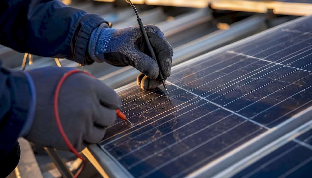 Elektrische Eigenschaften von Solarzellen bestimmen
