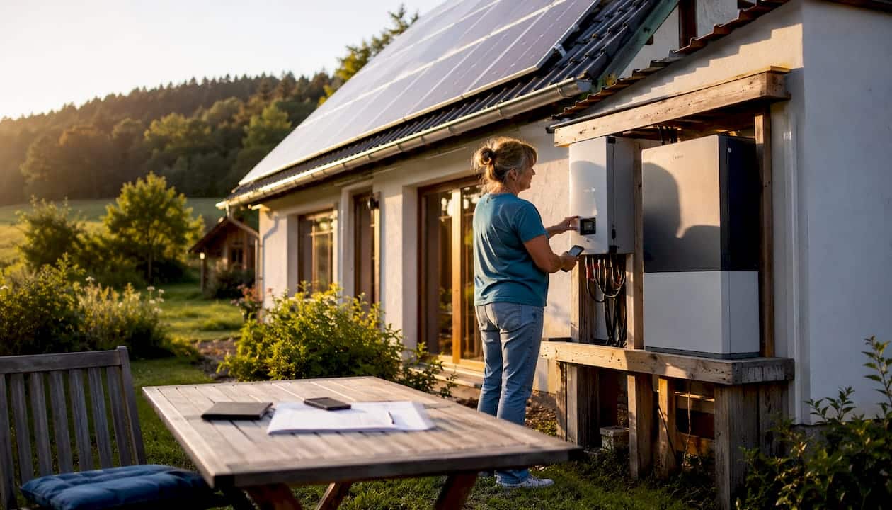 Autarke Photovoltaikanlage: Praxisleitfaden für Privatpersonen 3 Gemütliches Ferienhaus auf dem Land mit unabhängiger Solaranlage