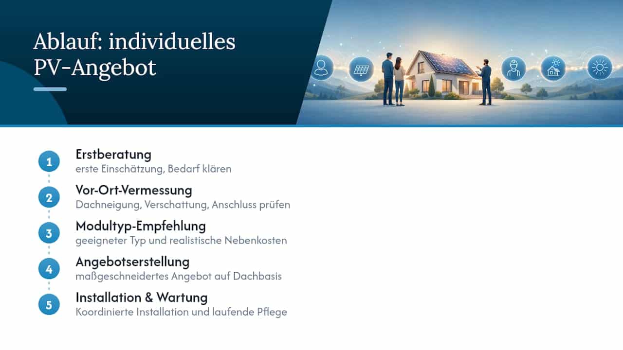 Individuelles Angebot für Ihre Photovoltaikanlage — overview diagram