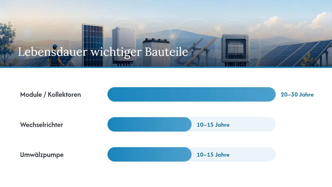Aus welchen Bauteilen besteht eine Solaranlage? — overview diagram