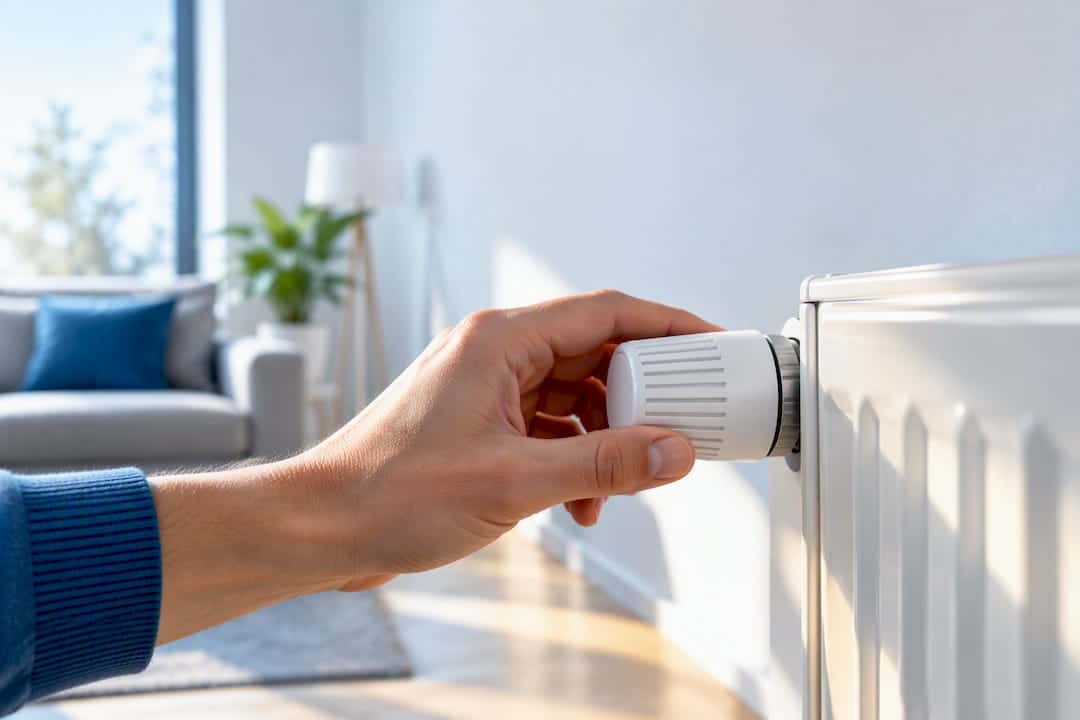 Thermostat am Heizkörper manuell einstellen