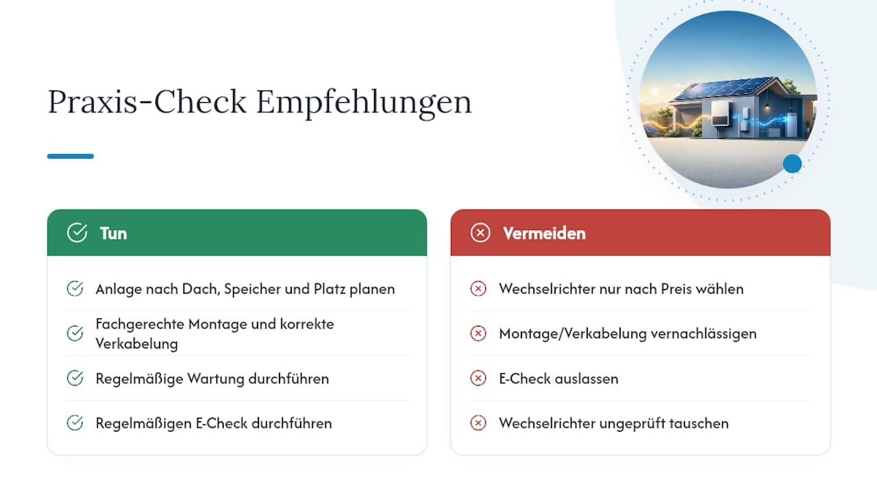 Praxis-Check: Was Elektro Ernst bei Wechselrichtern empfiehlt — overview diagram