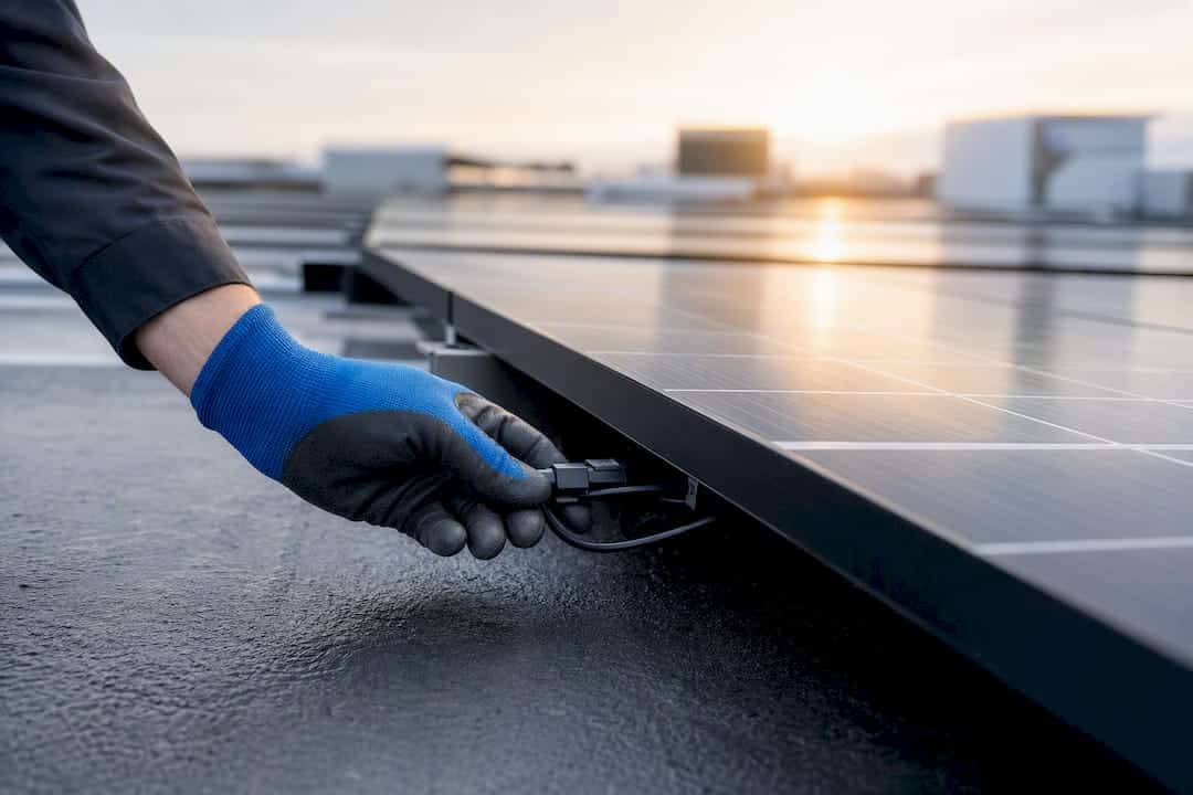 Technische Überprüfung einer Photovoltaik-Modulfläche